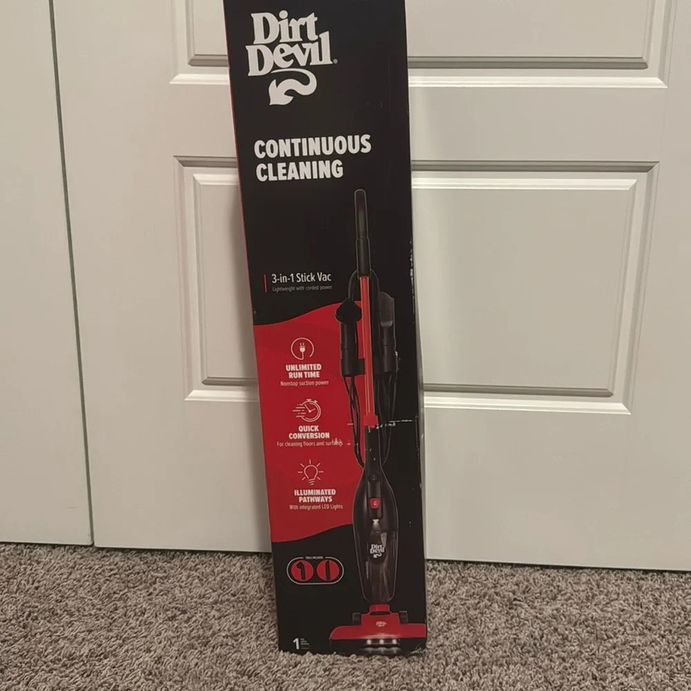 NWT Dirt Devil Continuous Cleaning 3 in 1 Stick Vac - Picture 1 of 4